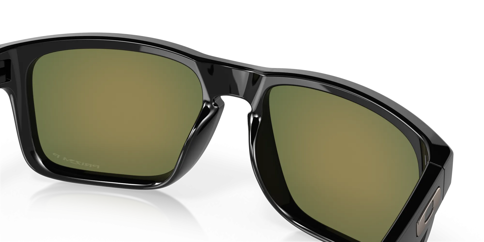 Oakley Holbrook Sunglasses - Polished Black with Polarized Prizm Ruby Lenses