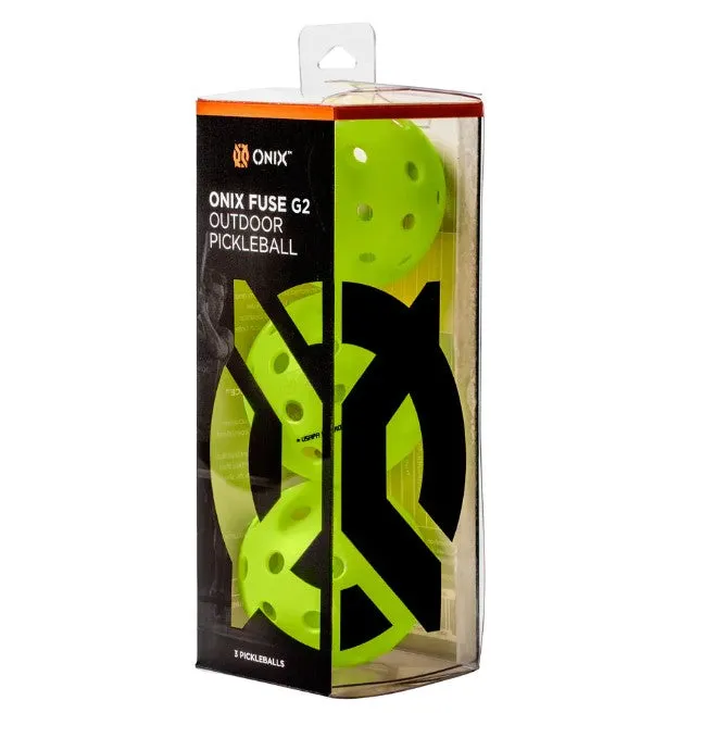 Onix Fuse G2 Outdoor Pickleball 3 ball pack