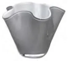 Onlylux Cachepot Wave Mini H 13cm Opal Grey Ol01741