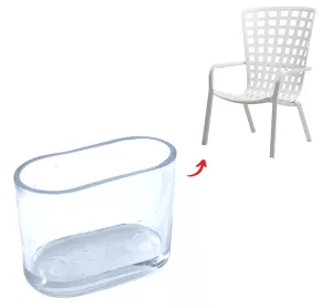Oval Hybrid Silicone Chair Tip
