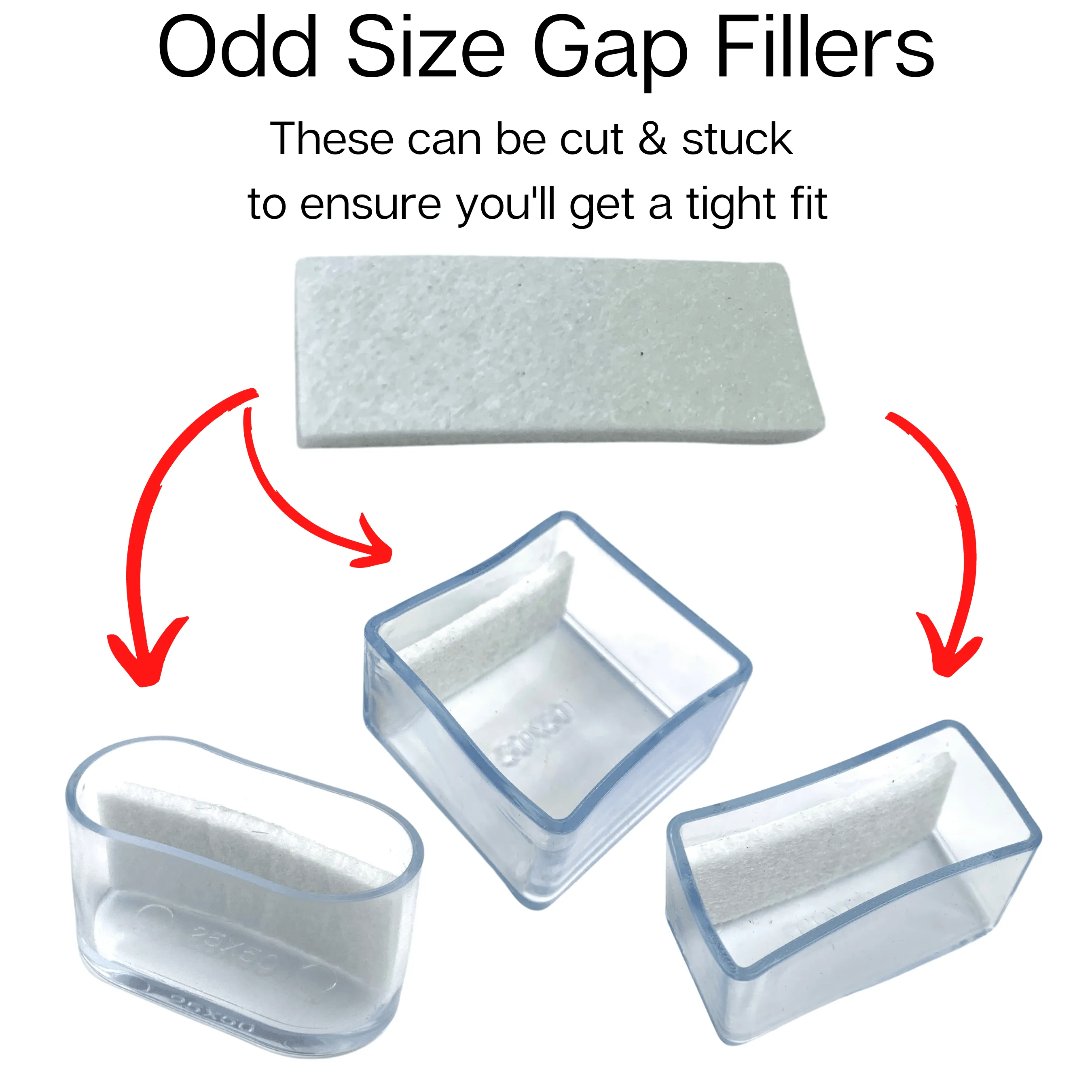Oval Hybrid Silicone Chair Tip