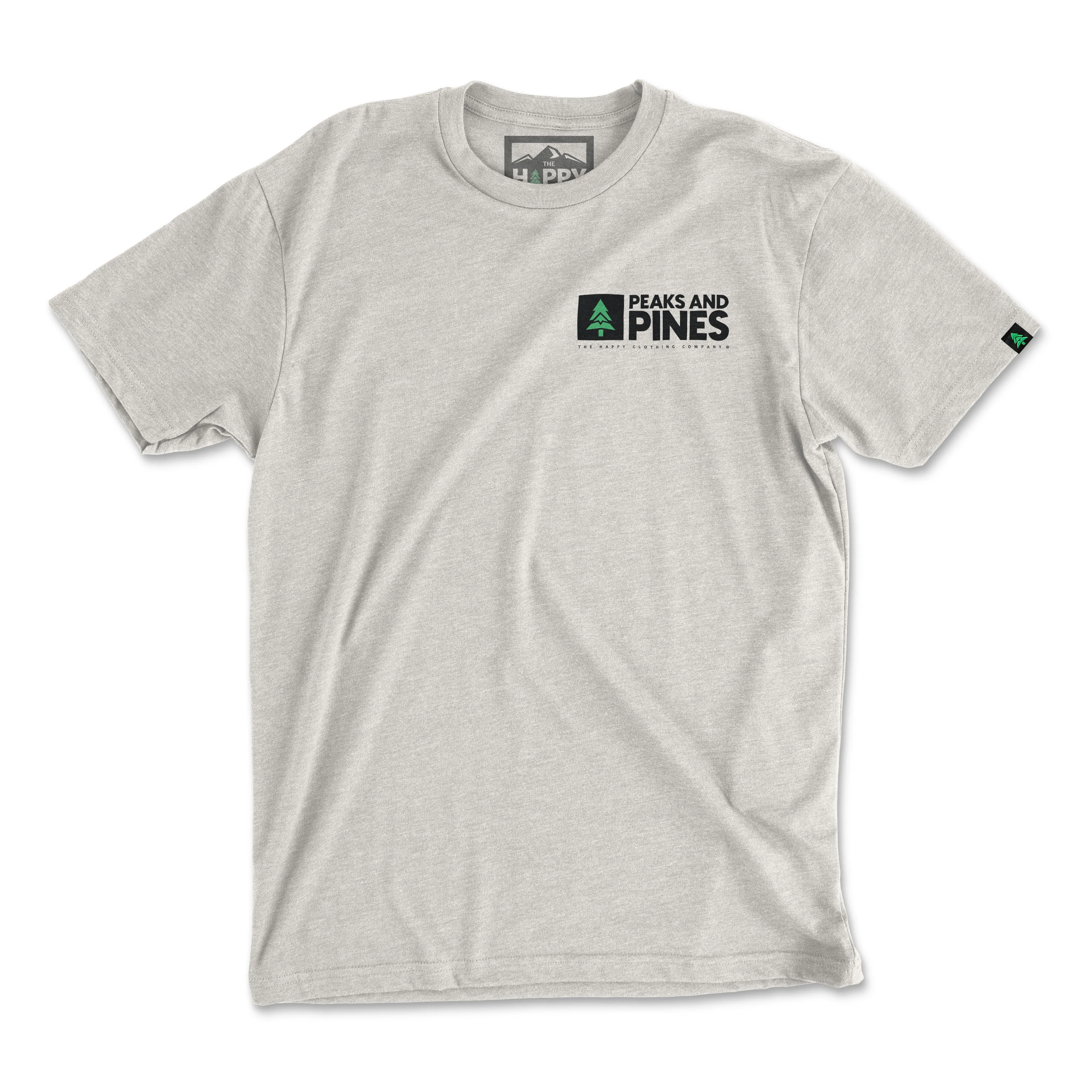 Peaks and Pines Back Print 'Explorer Tee' | Lightweight Blend |