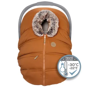 Petit Coulou Winter Car Seat Cover - Pecan Wolf