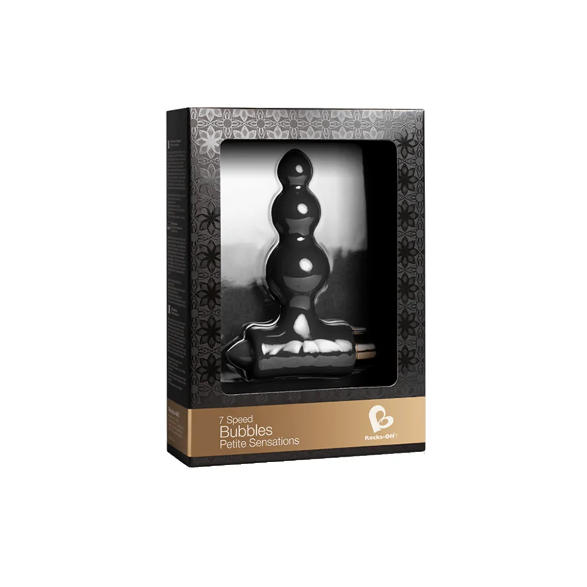 Petite Sensations Bubbles Black VIBRATING ANAL BEADS