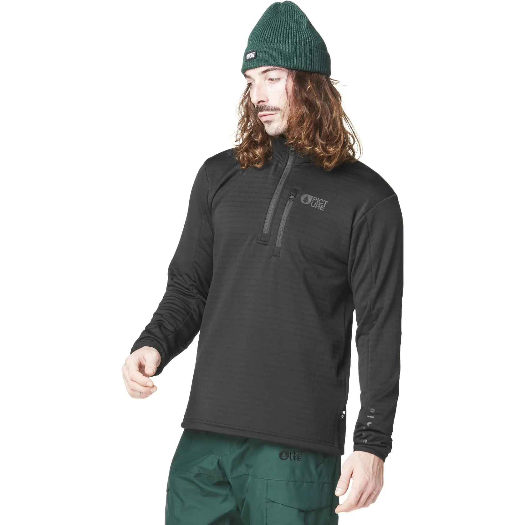 Picture Organic Men's Bake Grid 1/4 Zip Fleece 2025