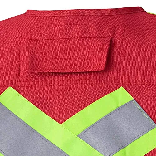Pioneer Heavy-Duty Reflective Surveyor Safety Vest, 12 Pockets