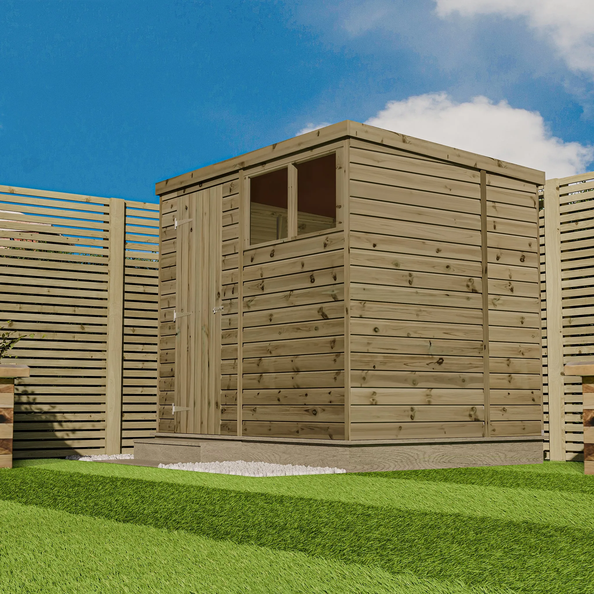 Premium Pent Shed - Fully Pressure Treated