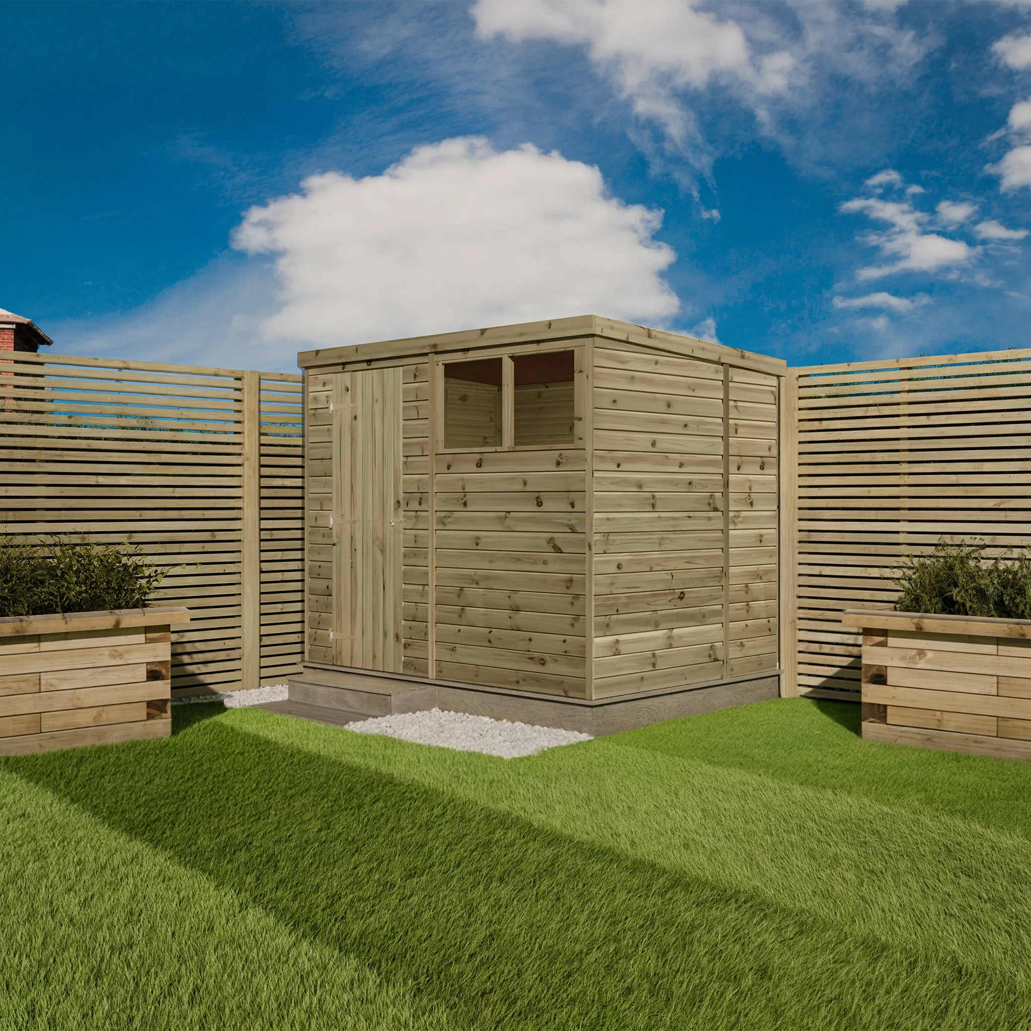 Premium Pent Shed - Fully Pressure Treated