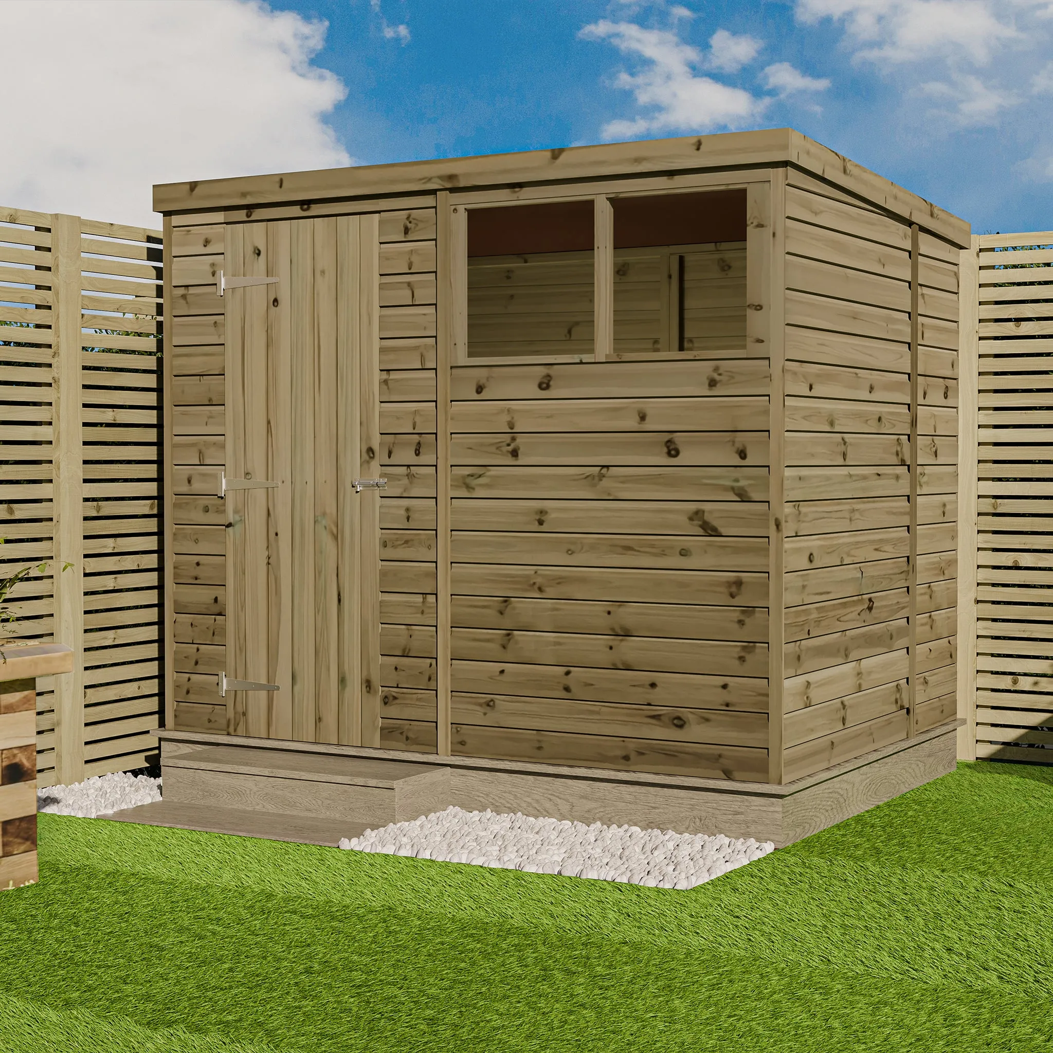 Premium Pent Shed - Fully Pressure Treated