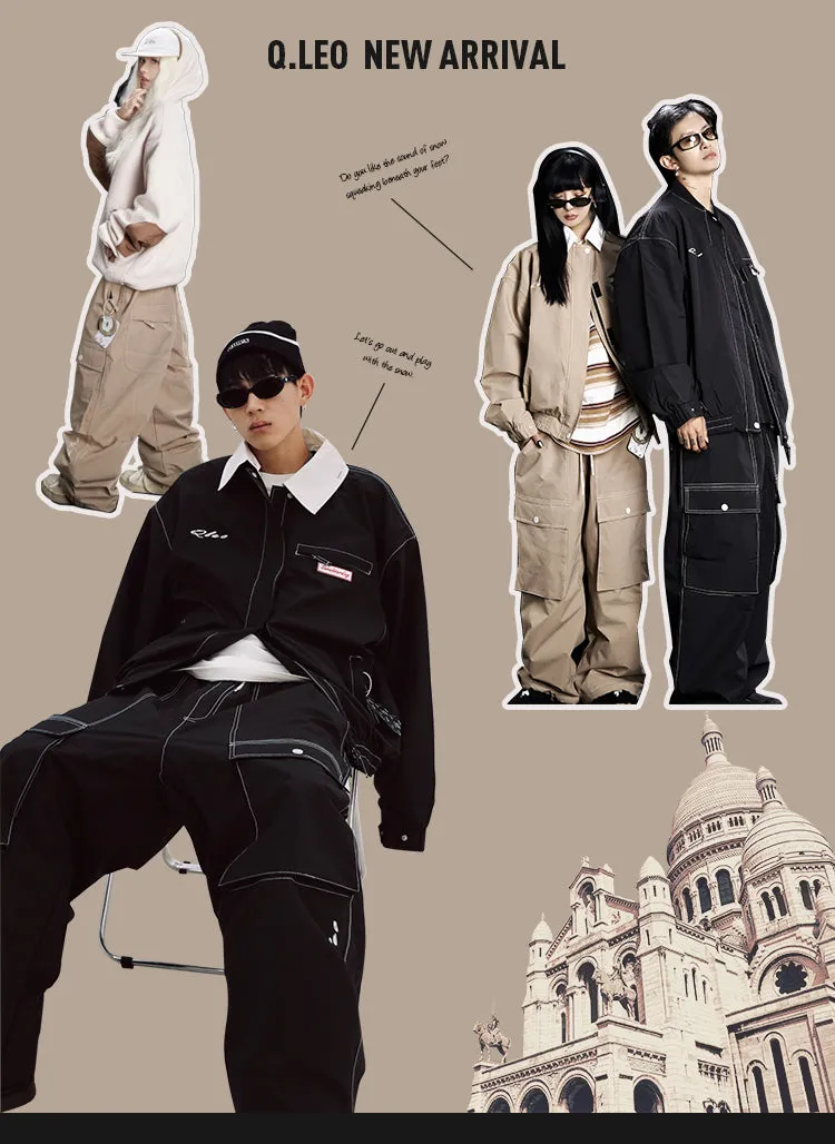 QLEO White Collar Snow Pant