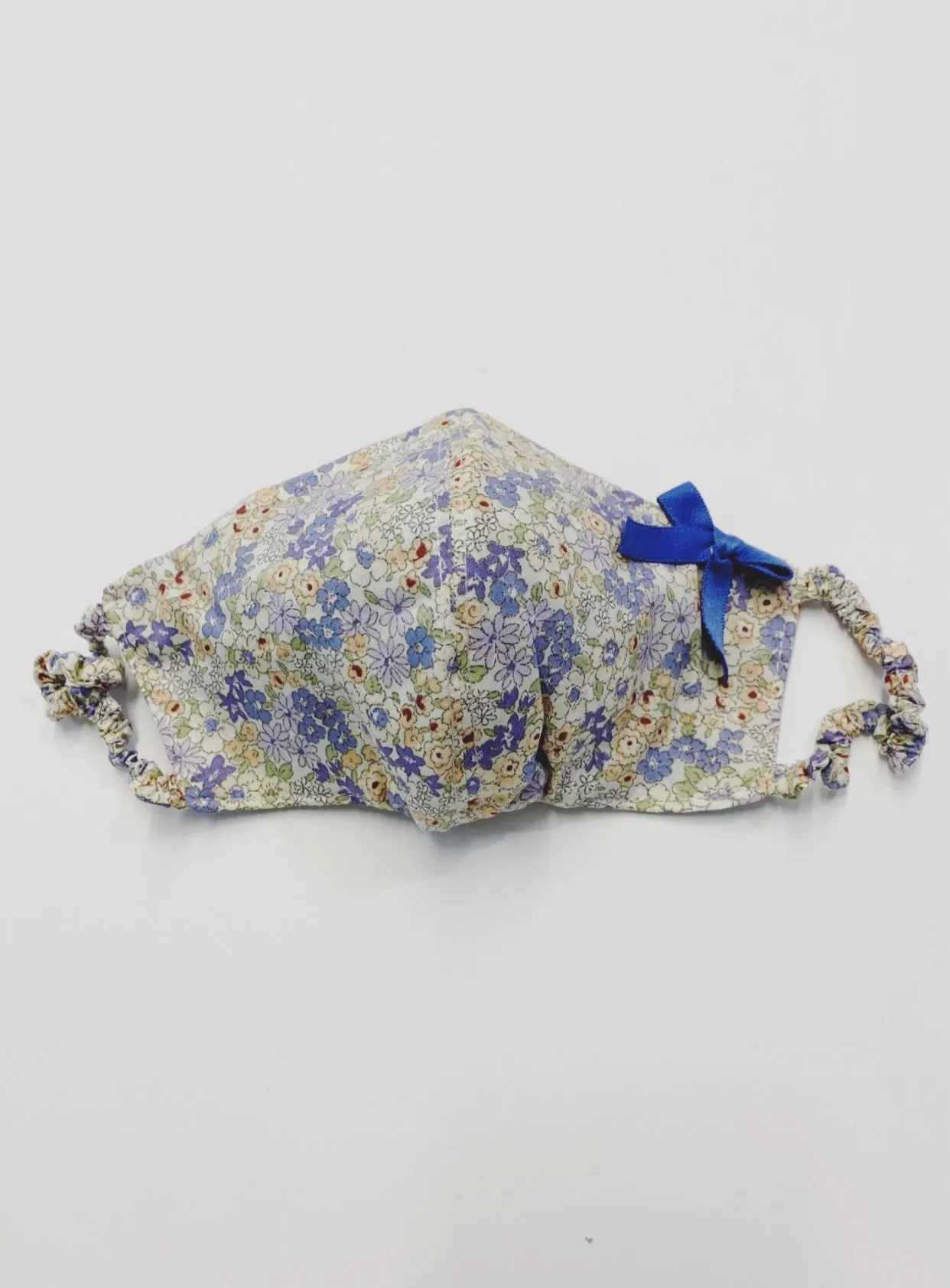"Be Safe. Be Kind" Printed Heirloom Mask - Flower Garden, Purple