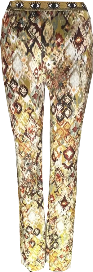"Mosaic" Velvet Bootleg Pants