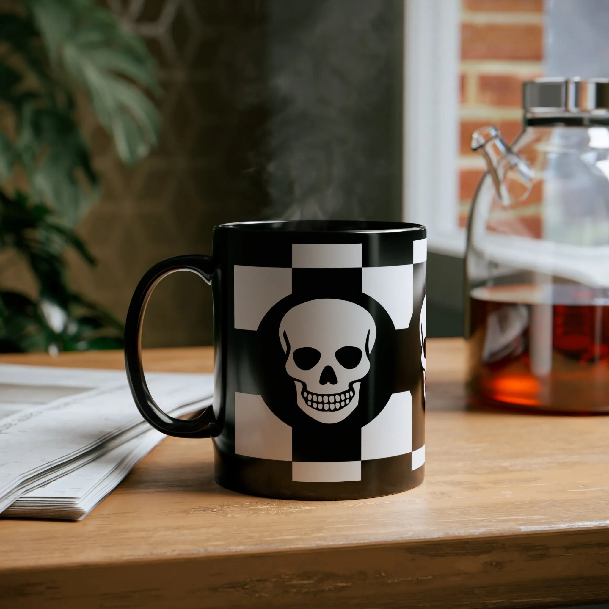 "Smiley Skulls" 11oz Black Mug
