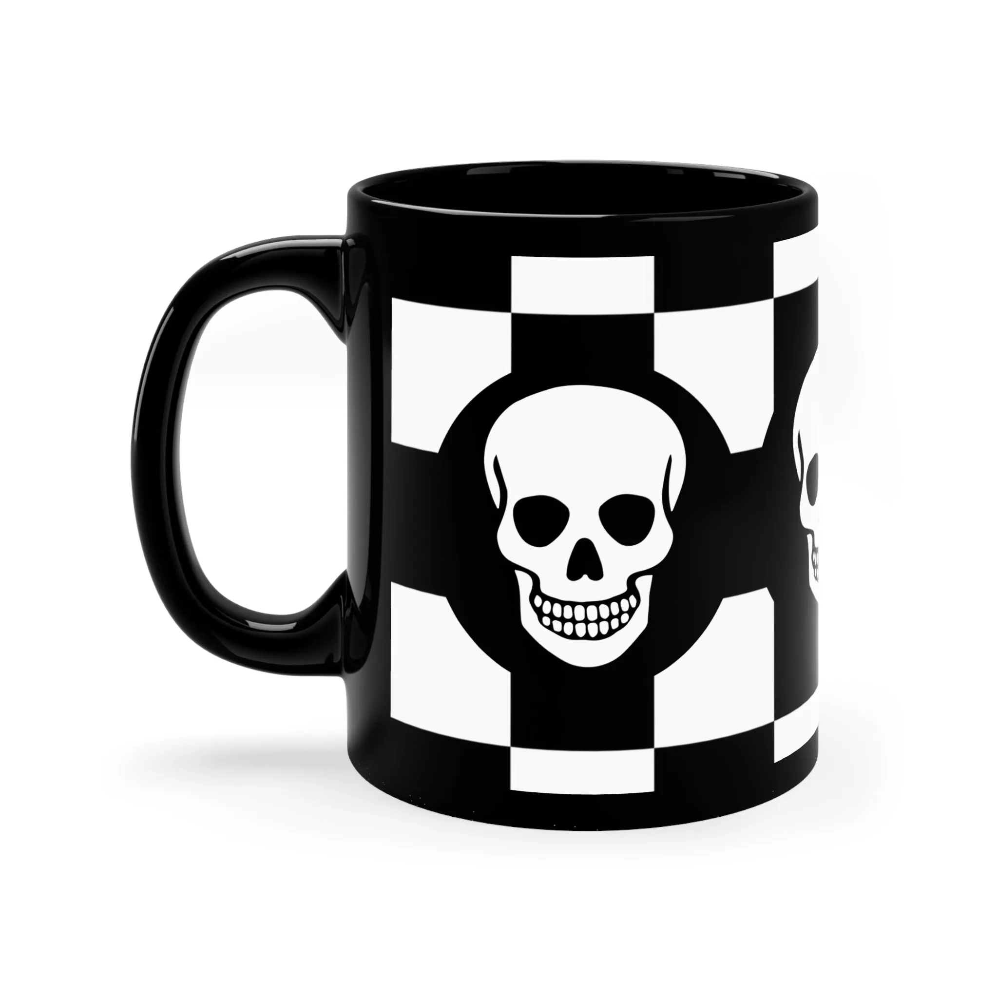 "Smiley Skulls" 11oz Black Mug