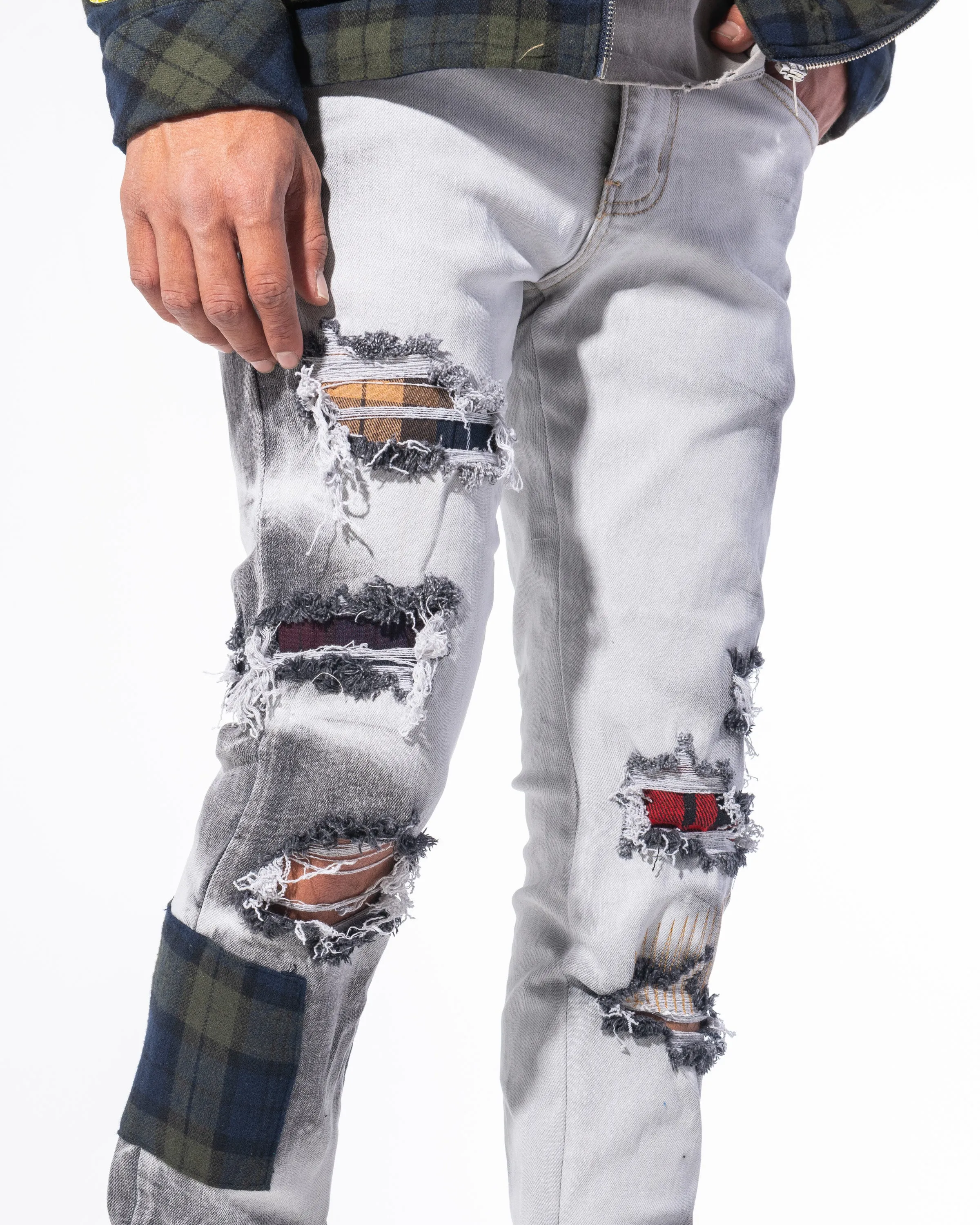 "VANDAL" DENIM (BLACK BLEACH WASH)