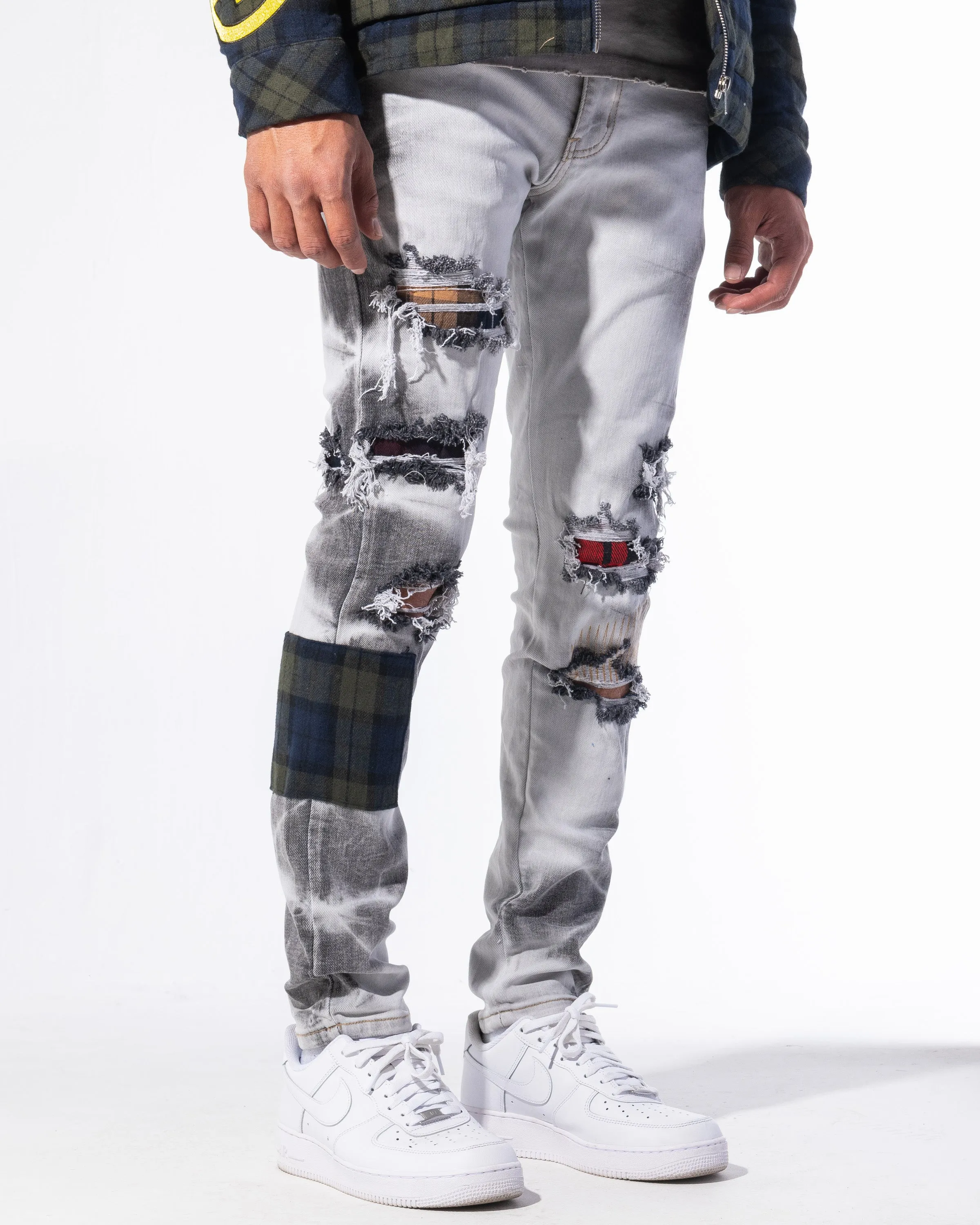 "VANDAL" DENIM (BLACK BLEACH WASH)