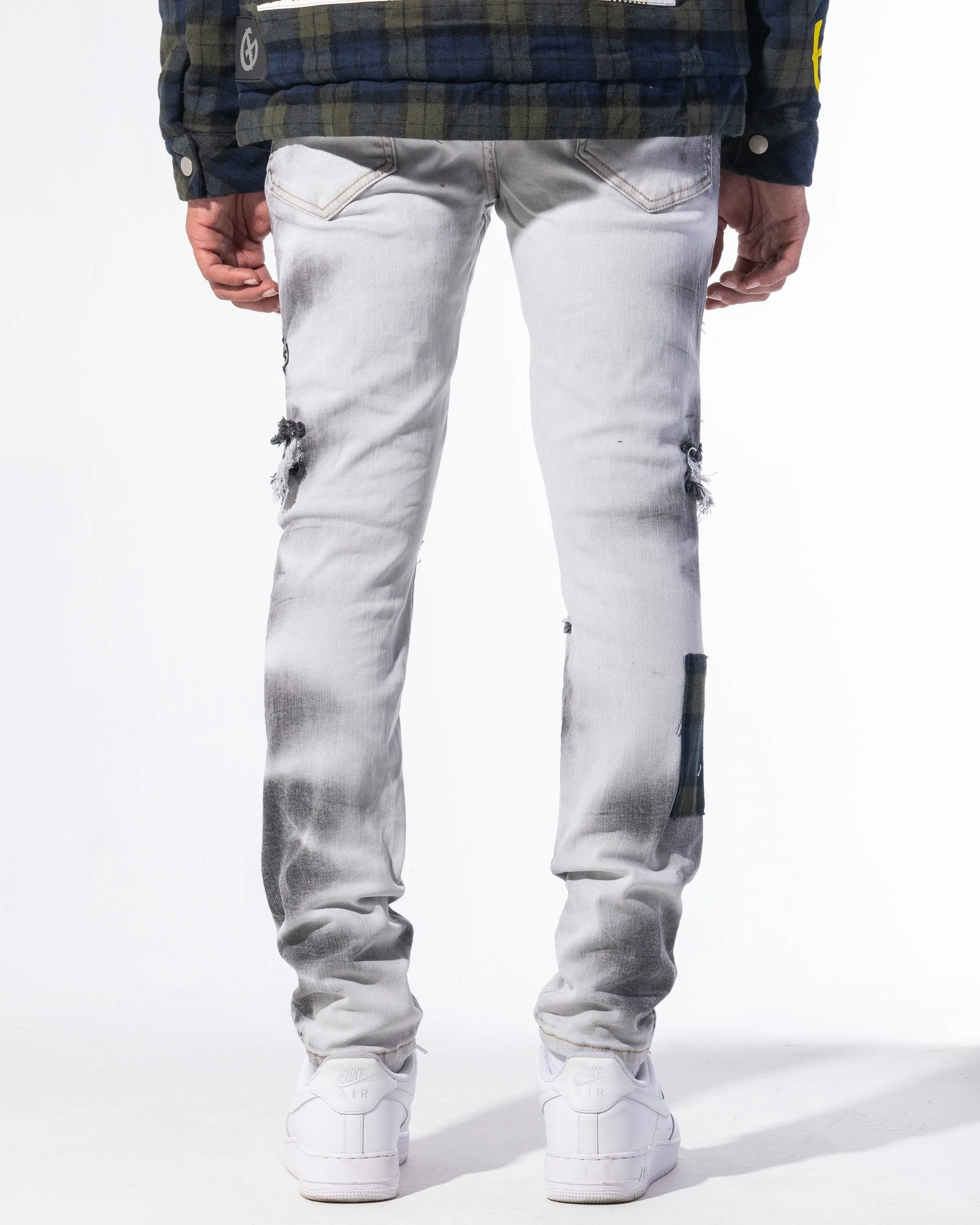 "VANDAL" DENIM (BLACK BLEACH WASH)