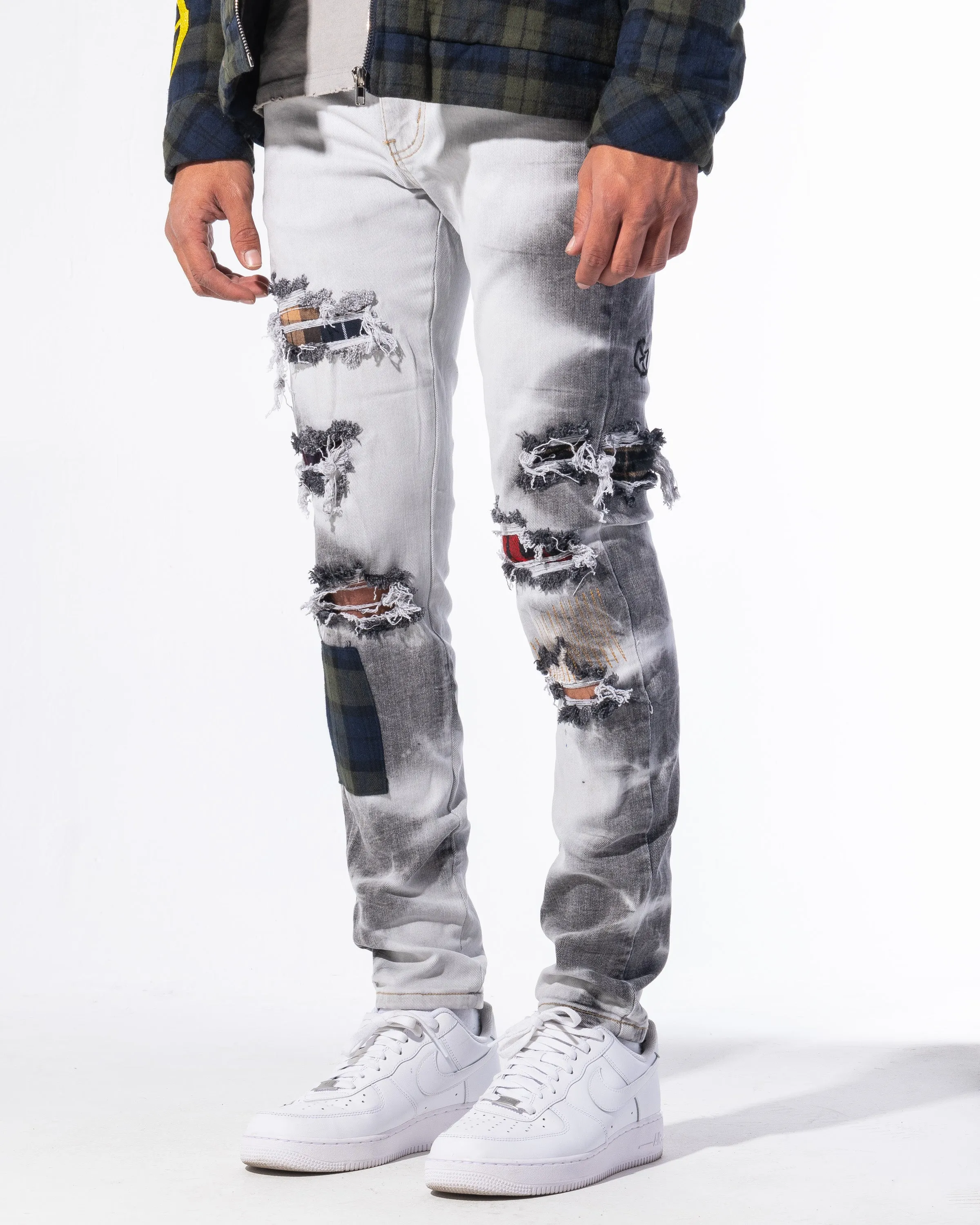 "VANDAL" DENIM (BLACK BLEACH WASH)