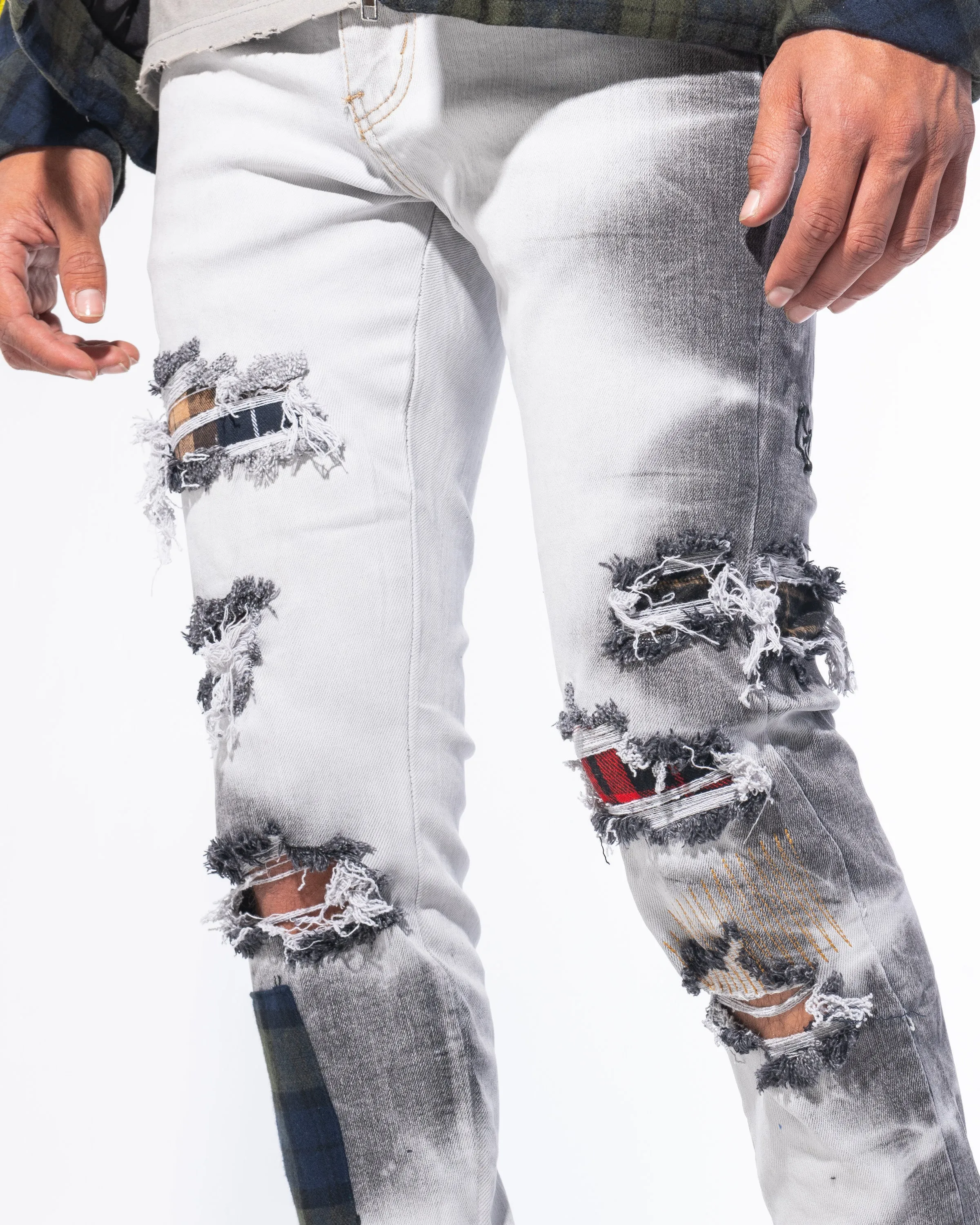 "VANDAL" DENIM (BLACK BLEACH WASH)
