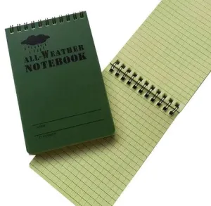 Recon GS2S Waterproof Notebook measures 4 x 6 inches.