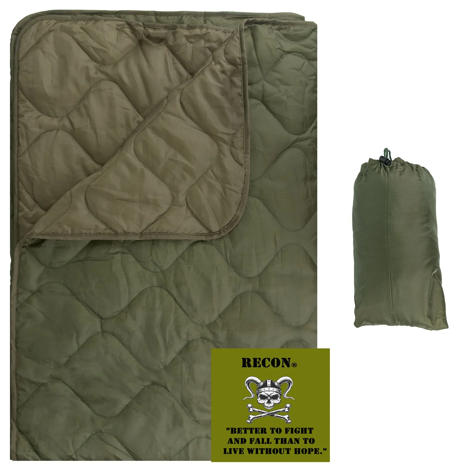 RECON GS2U Genuine WOOBIE Thermal Insulated survival Jungle Blanket Multi Cam