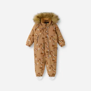 Reima Lappi One-Piece Snowsuit - Peanut Brown
