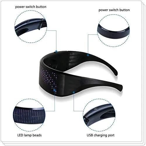 RGB full-color LED Shining Glasses