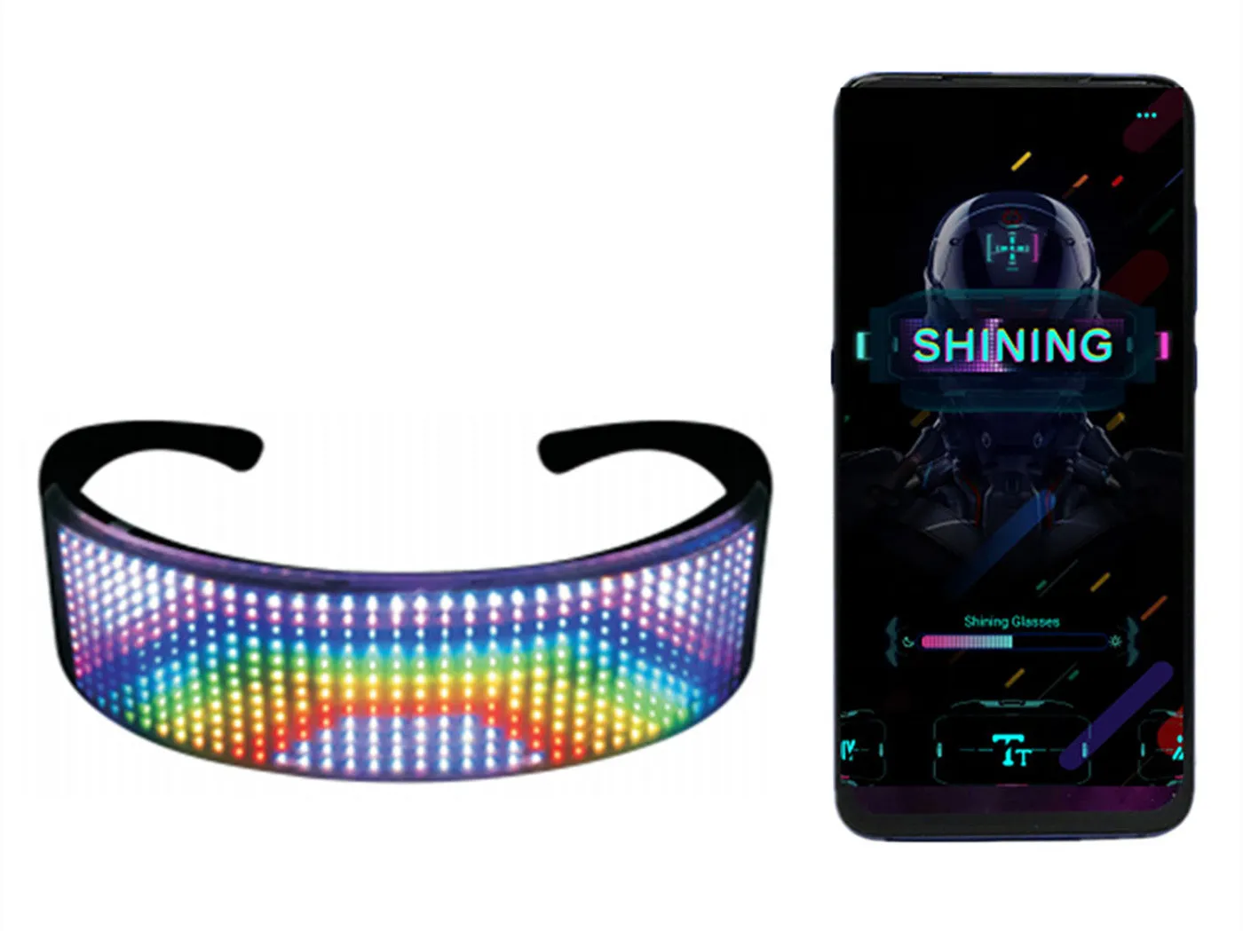 RGB full-color LED Shining Glasses