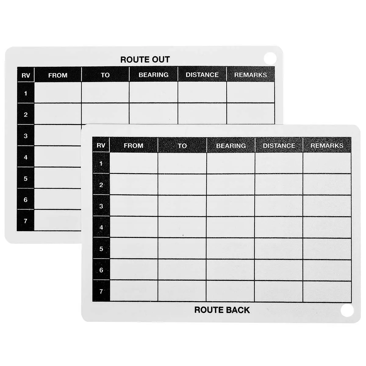 Route Card Plastic Battle Slate Card A6