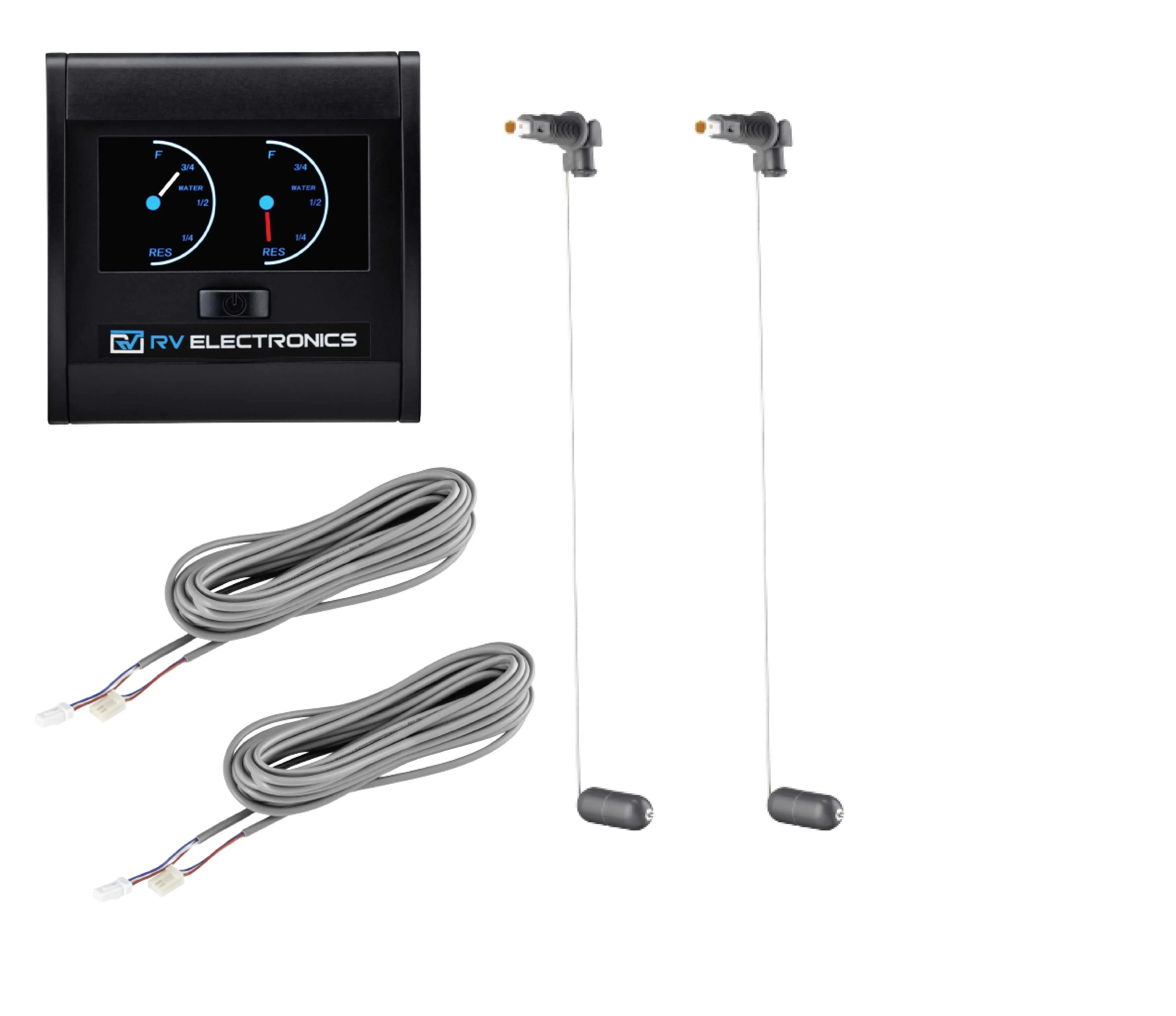 RV Electronics LCD Double Marine Deep Tank Gauge and Sender Kit