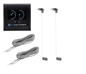 RV Electronics LCD Double Marine Deep Tank Gauge and Sender Kit