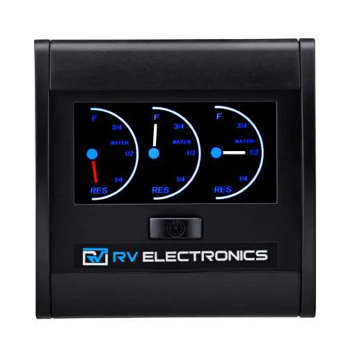 RV Electronics LCD Triple Marine Deep Tank Gauge and Sender Kit