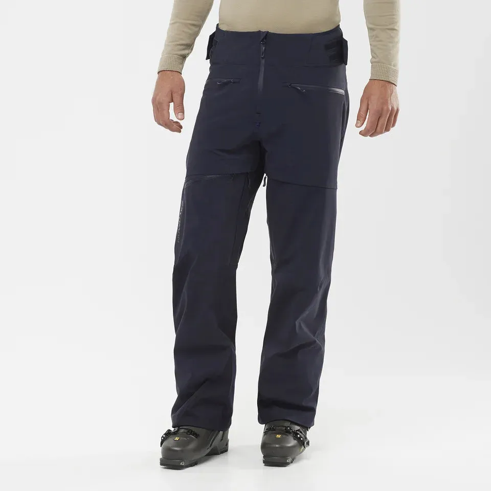 Salomon Men's Force 3L Shell Pant Regular-Night Sky-2023