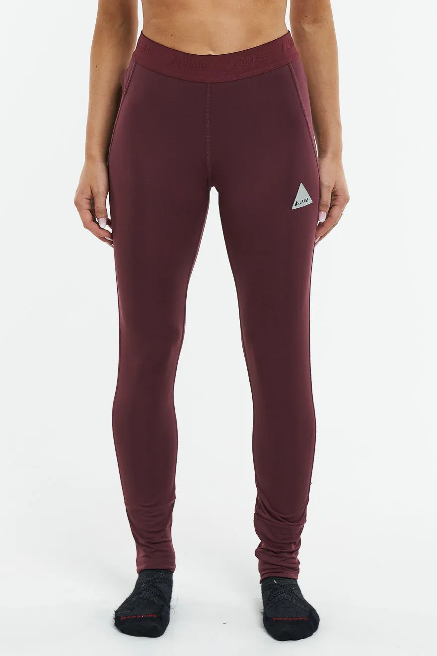 SAMPLE - Women's Sage Light Base Layer Pants-Dark cherry