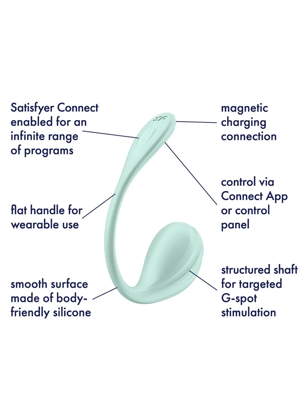 Satisfyer Smooth Petal App Controlled G-Spot Egg Vibrator