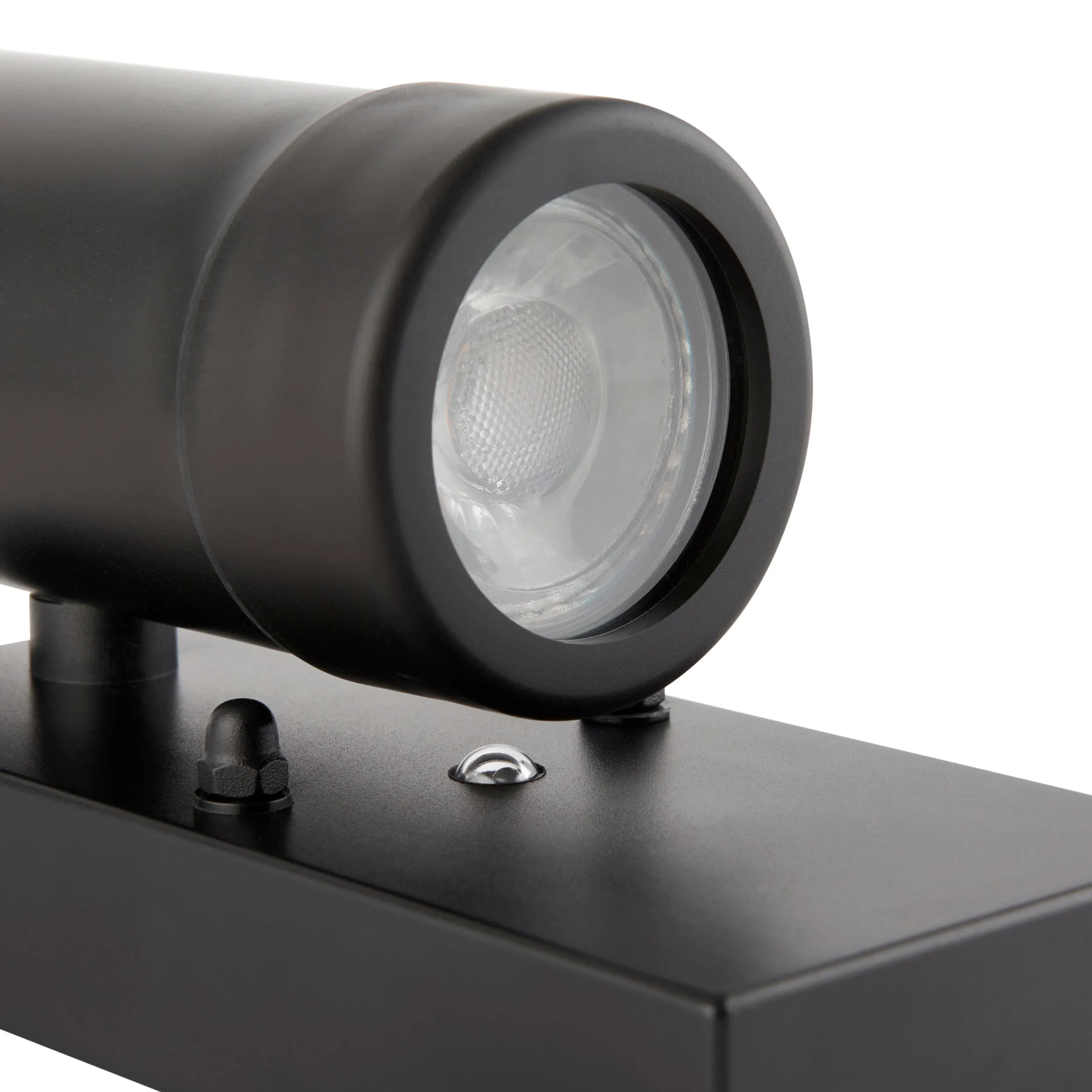 Saxby 81015 Icarus photocell 2lt wall IP44 7W Black polypropylene & clear pc 2 x 7W LED GU10 (Required)