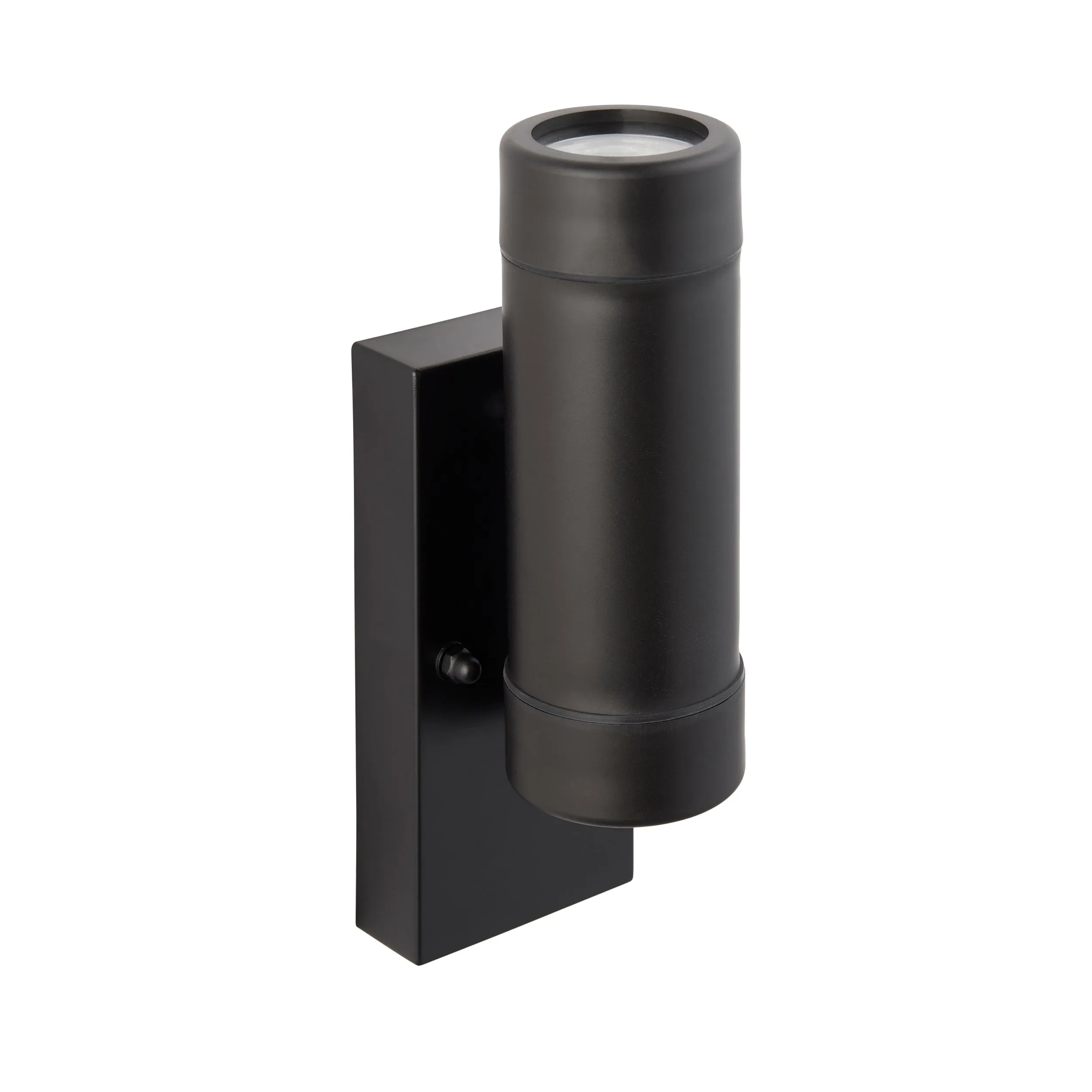 Saxby 81015 Icarus photocell 2lt wall IP44 7W Black polypropylene & clear pc 2 x 7W LED GU10 (Required)