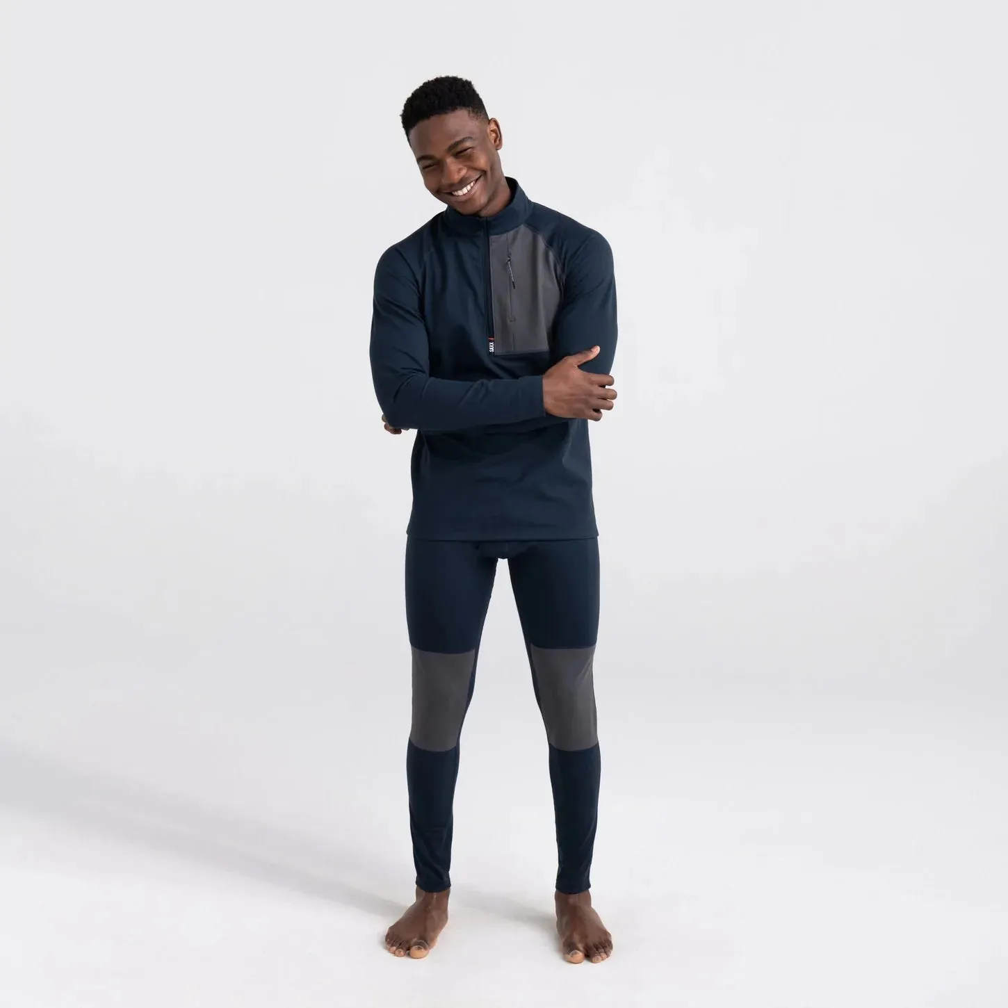 Saxx Mens Roast Master Long Sleeve 1/2 Zip