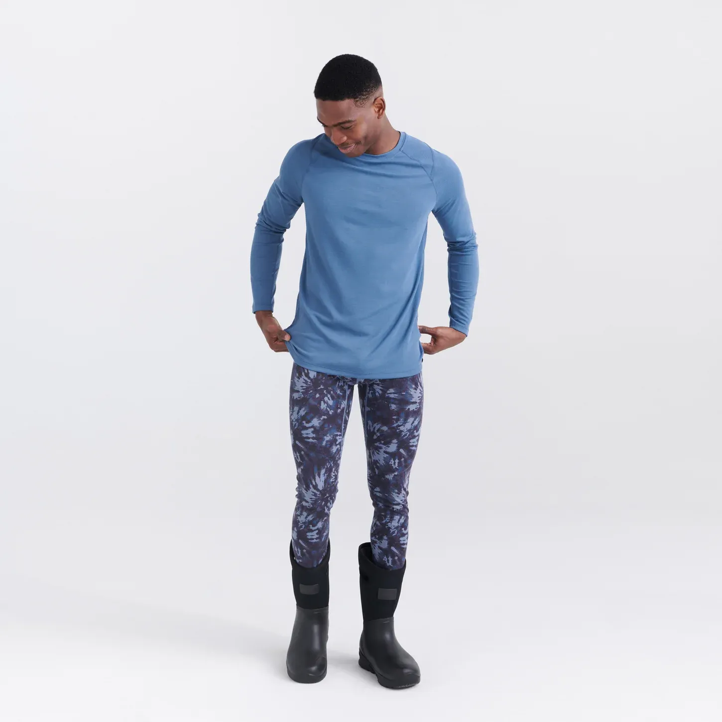 Saxx Mens Roast Master Mid-Weight Baselayer Crew