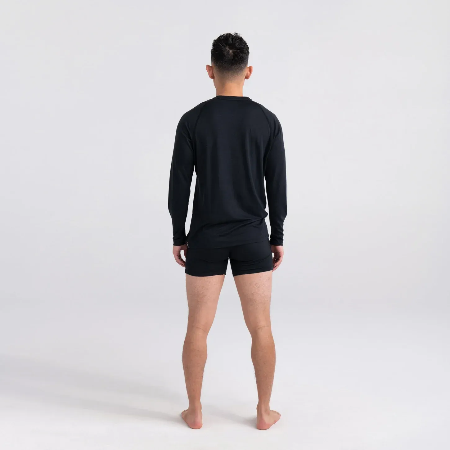 Saxx Mens Roast Master Mid-Weight Long Sleeve / Black