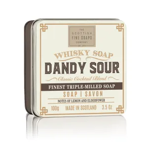 Scottish Fine Soaps - Dandy Sour Whiskey Soap Tin 100g
