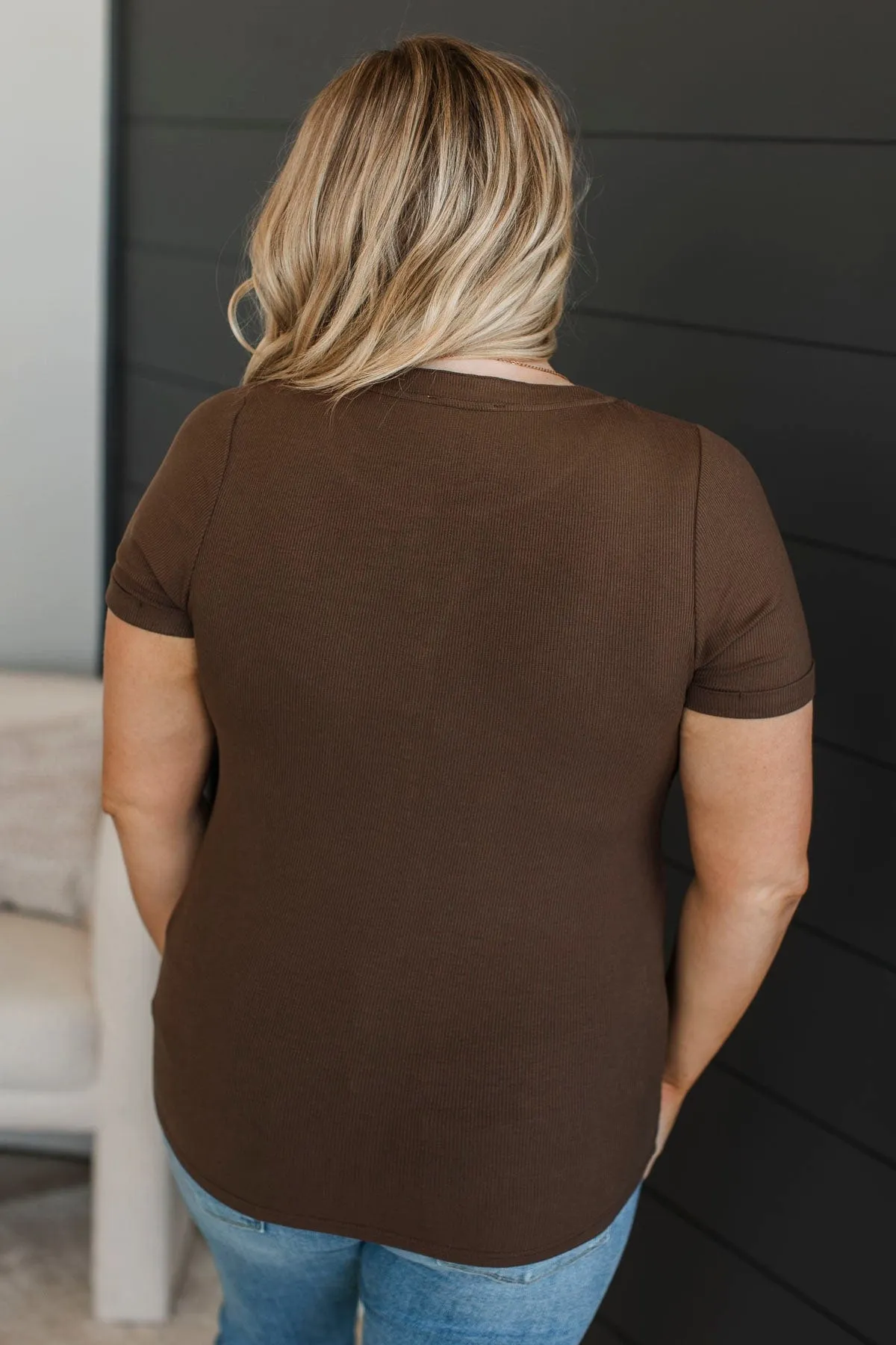 Seeking Adventure Short Sleeve Top- Brown