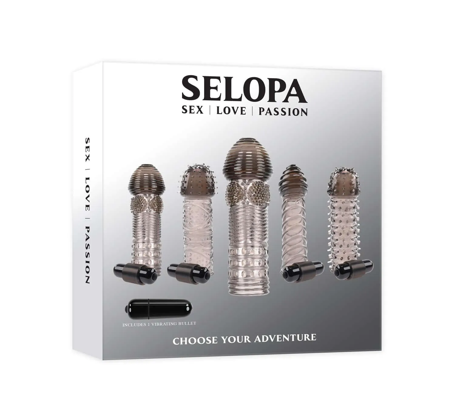 Selopa Choose Your Adventure Penis Extensions Kit Smoke