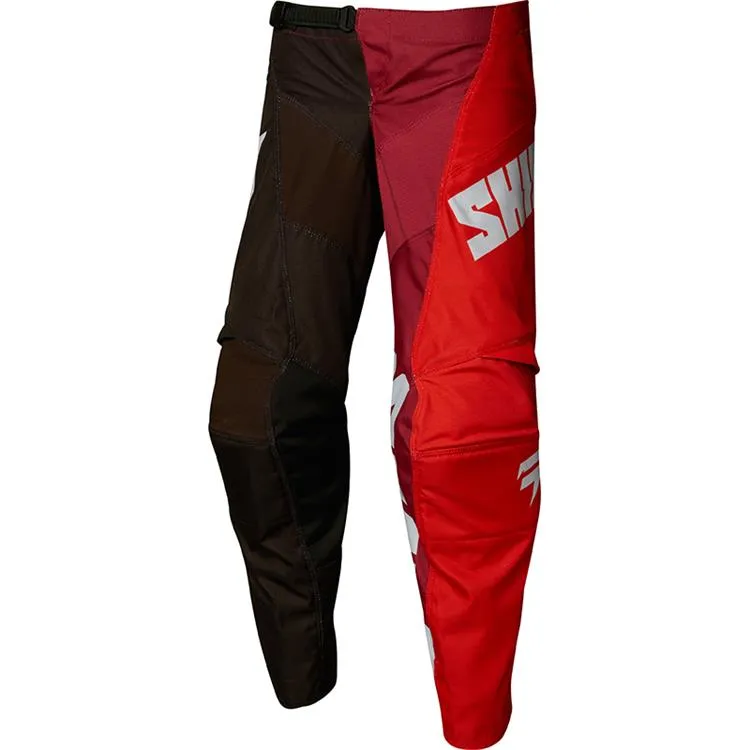 SHIFT YOUTH WHIT3 TARMAC PANTS BLACK/RED
