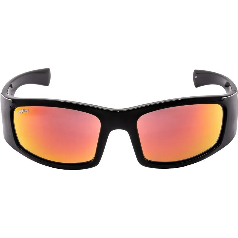 Spotters Coyote  Gloss Black Mens Performance Polarised Sunglasses