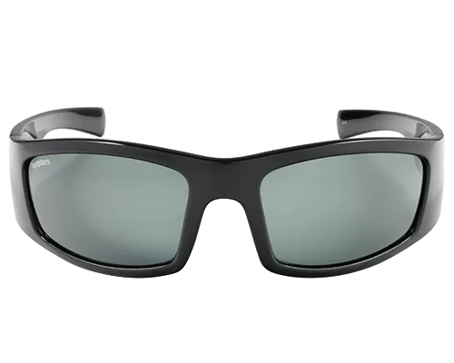 Spotters Coyote  Gloss Black Mens Performance Polarised Sunglasses
