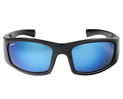 Spotters Coyote  Gloss Black Mens Performance Polarised Sunglasses