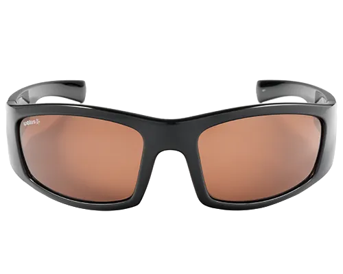 Spotters Coyote  Gloss Black Mens Performance Polarised Sunglasses