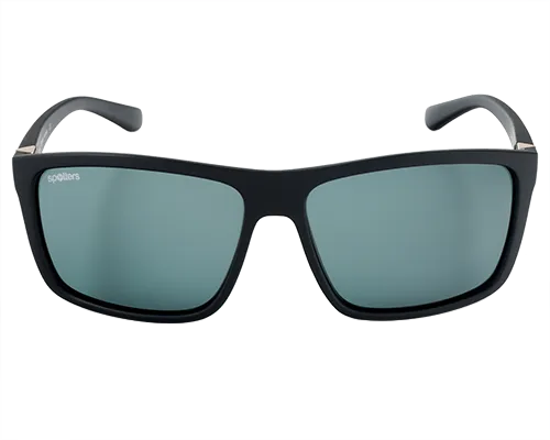 Spotters Grayson Matt Black Mens Performance Polarised Sunglasses