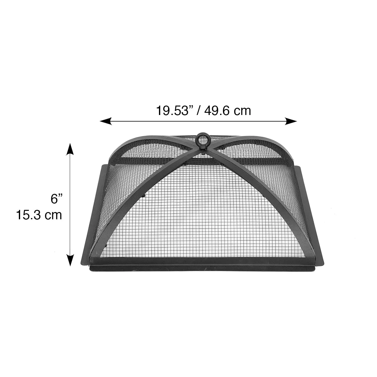 Square Domed Peak Spark Screen and Screen Lift